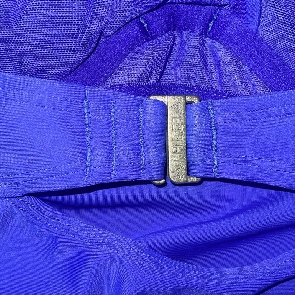 Athleta Blue Sleeveless halter swim top purple blue size 36 d / dd swim suit - Picture 4 of 5